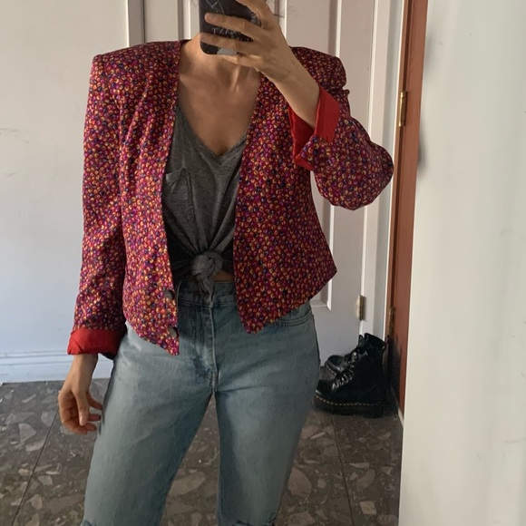 Valentino Vintage Silk Blazer - Picture 5 of 13